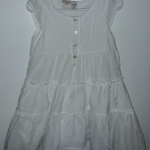 Toddler "baby route 66" White dress